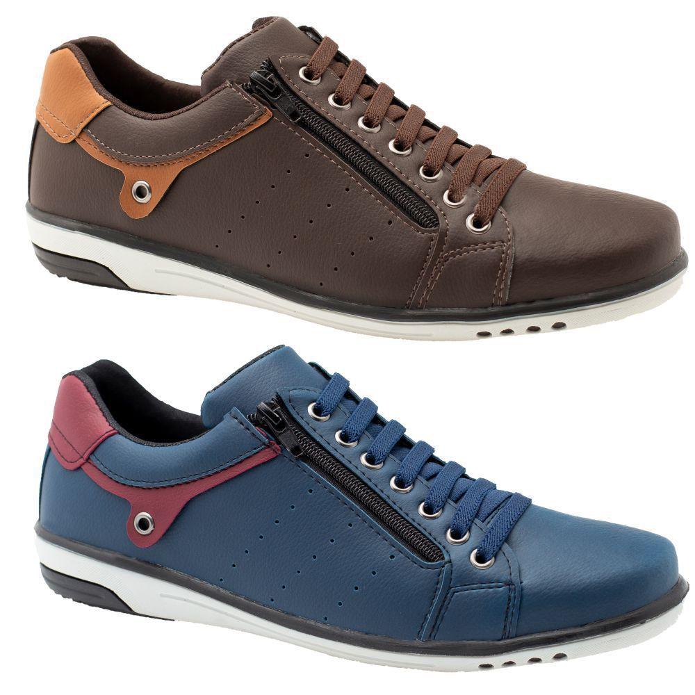 Sapatênis Casual Masculino Na Cor Café | FRAN MIX