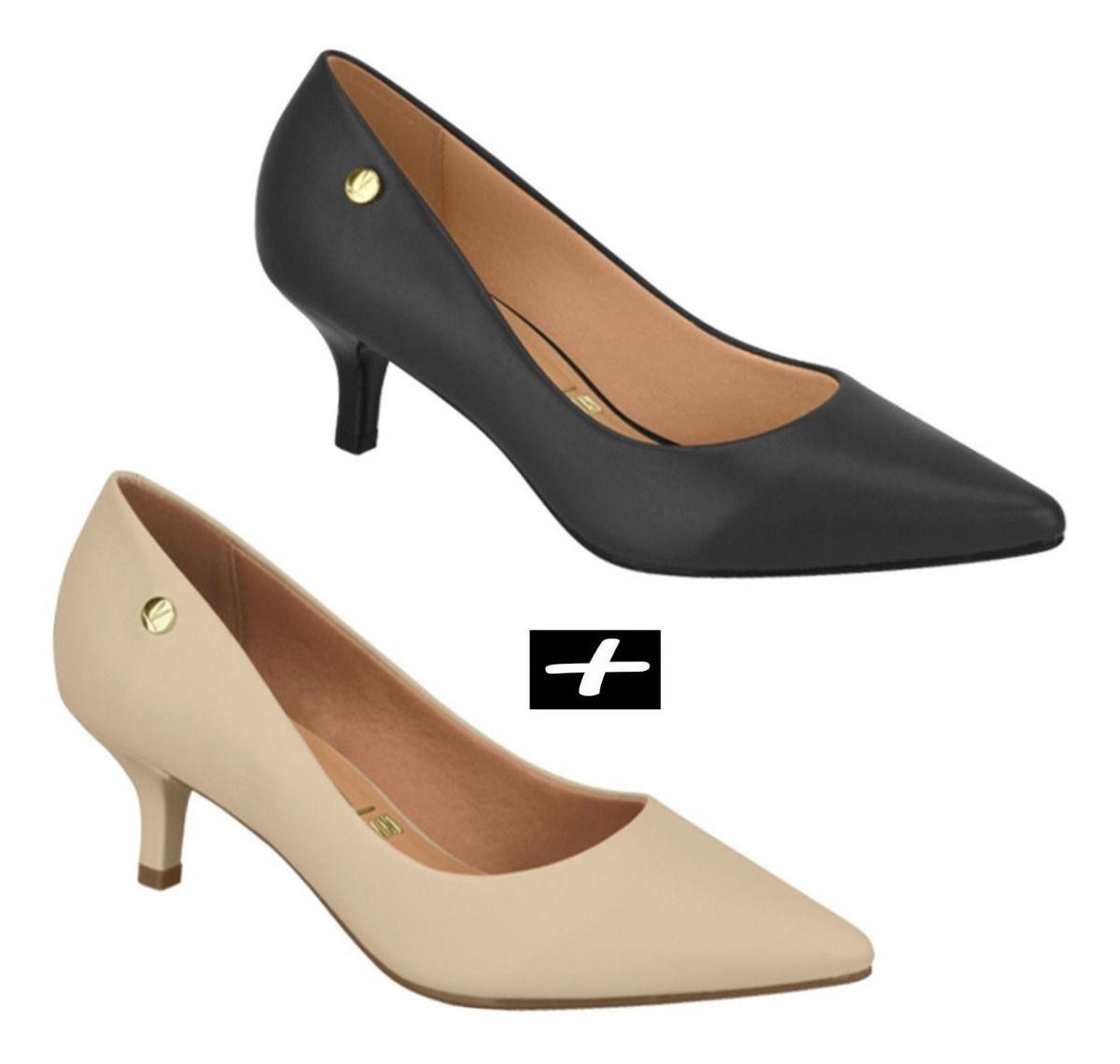sapato scarpin vizzano salto baixo