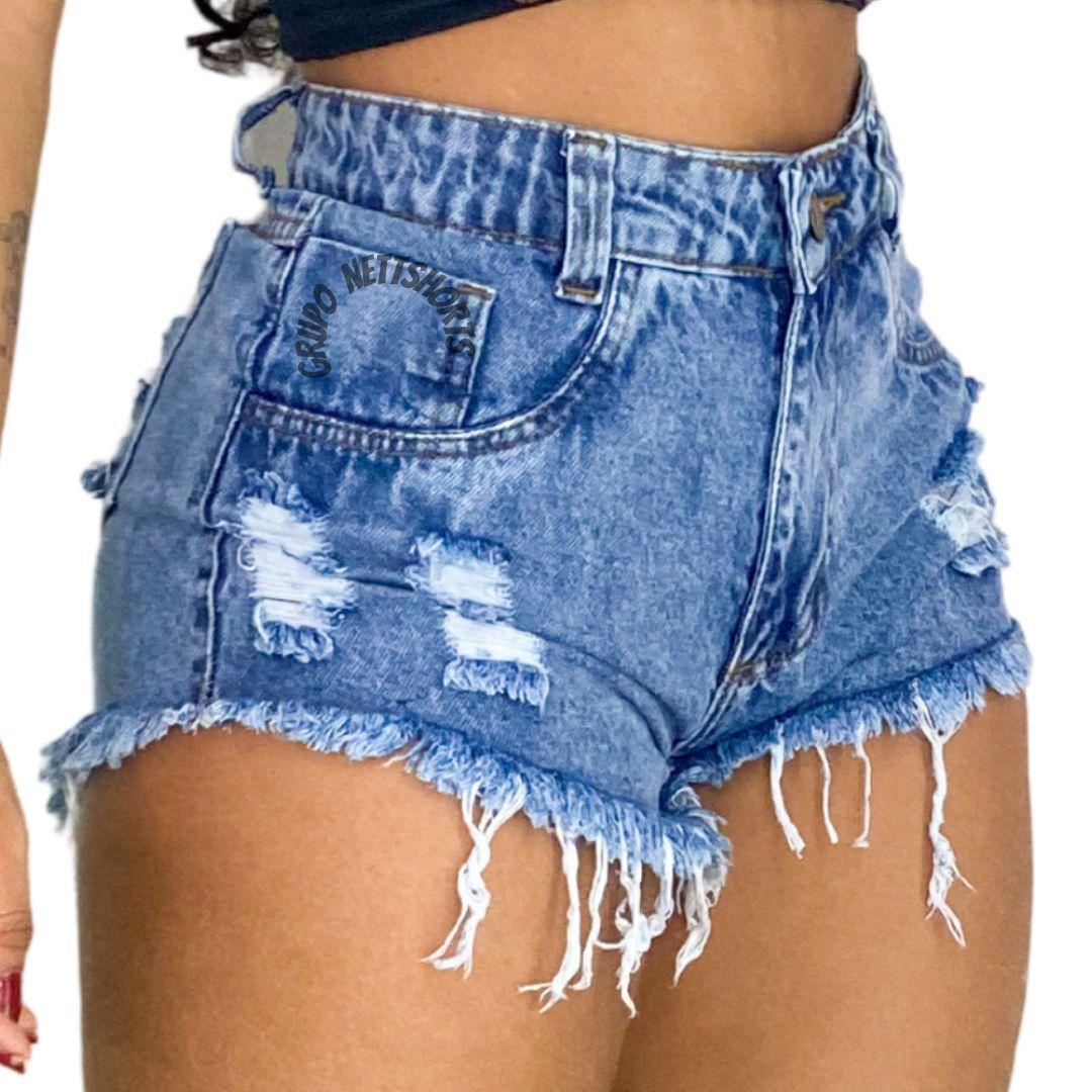 short jeans cintura alta hot pants