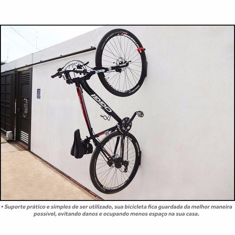 Kit 2 Suportes Gancho para Pendurar Bicicleta Bike na Parede - Genus ...