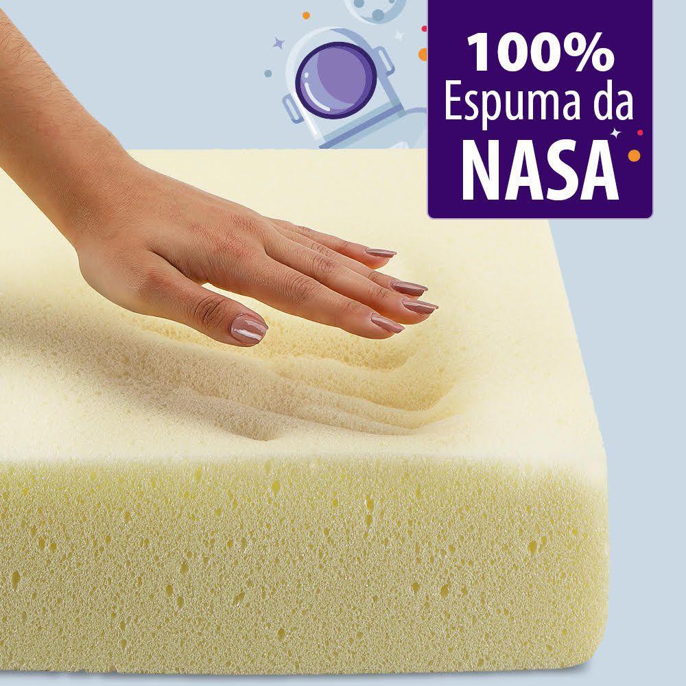 Kit 2 Travesseiro Nasa Espuma Viscoelástico Anatômico 50x70cm BF