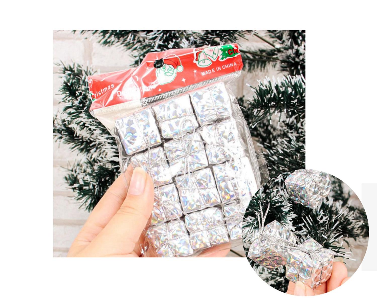 Kit 24 Mini Caixinha Presente Enfeite Decoração Árvore Natal Pendente  Decoração Natalina Brilho | Magalu Empresas | B2B e compras com CNPJ
