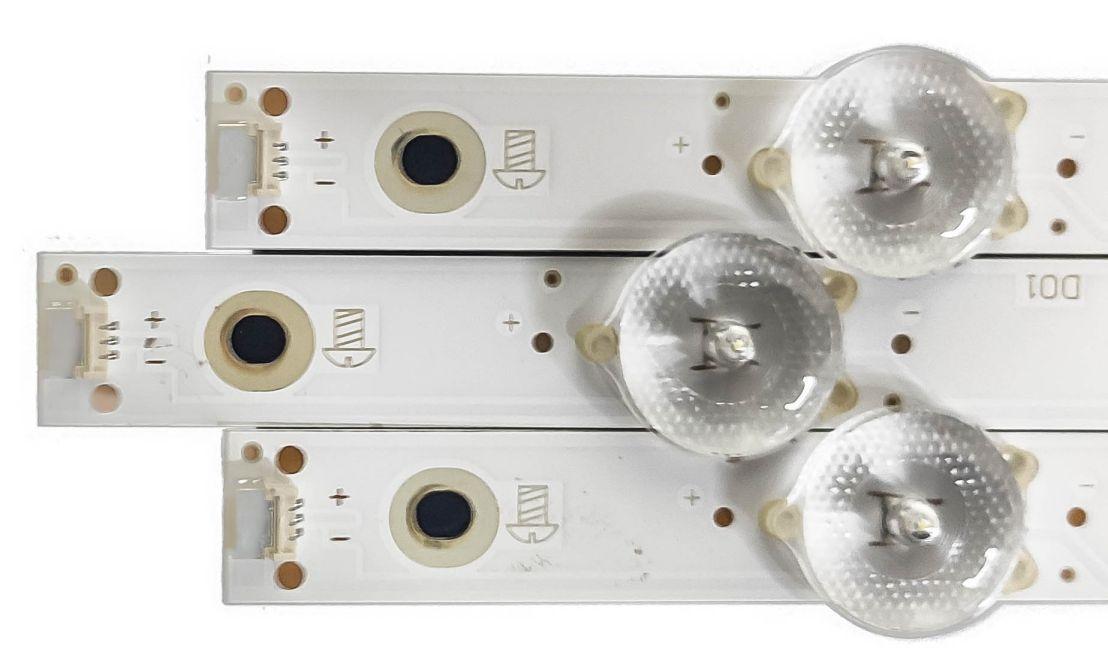 KIT 3 BARRAS DE LED PARA TV 43s5295 43pfg5813 43s5195