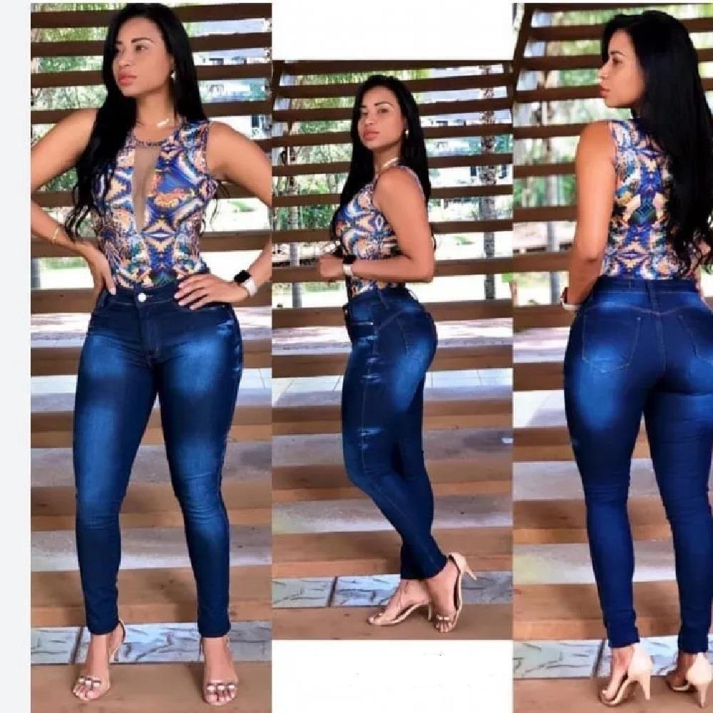 Kit 3 Calças Jeans Femininas Cintura Alta Lycra Premium Leve - Stampnew -  Calça Jeans Feminina - Magazine Luiza