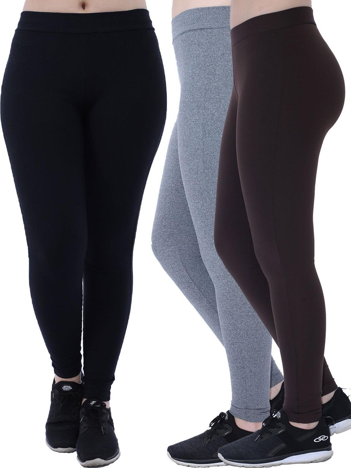 Kit 3 Calças Legging Grossa Feminina PRETA, MARROM, MESCLA ESC. - Anistia - Calça  Legging - Magazine Luiza