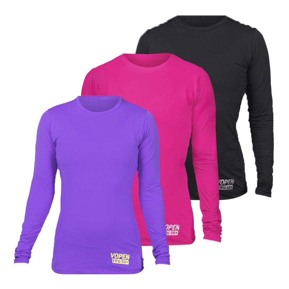 camisa manga longa proteção solar feminina