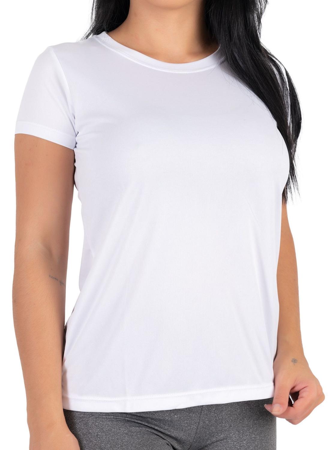 camisa poliester feminina