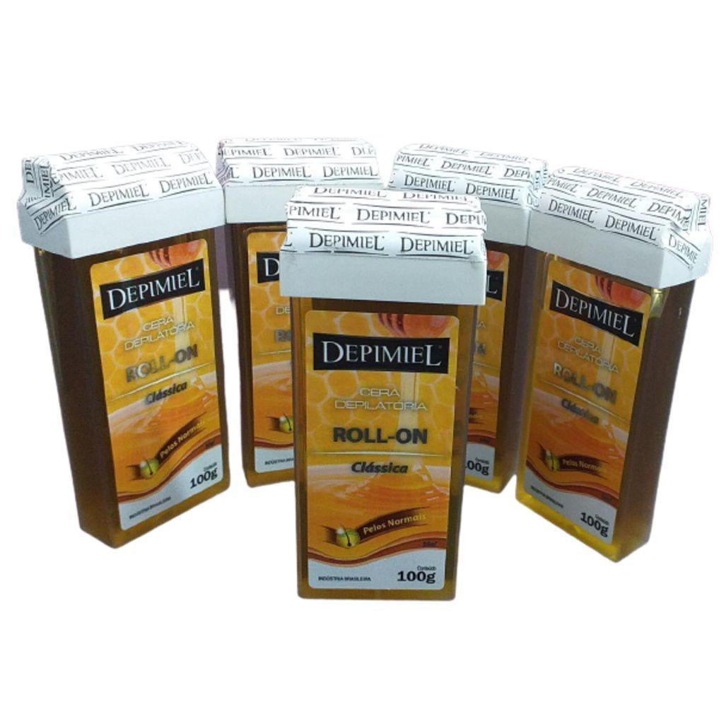 De Cera Roll Kit Depimiel Roll On Depilação Depikit Depimiel