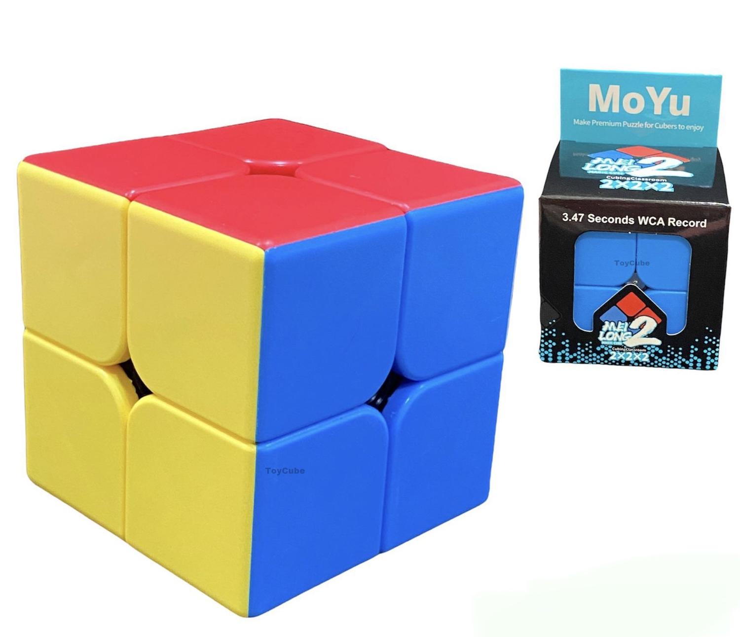 Kit 3 Cubo Mágico 2x2x2+3x3x3+pirâmide Profissional Moyu - Cubo 