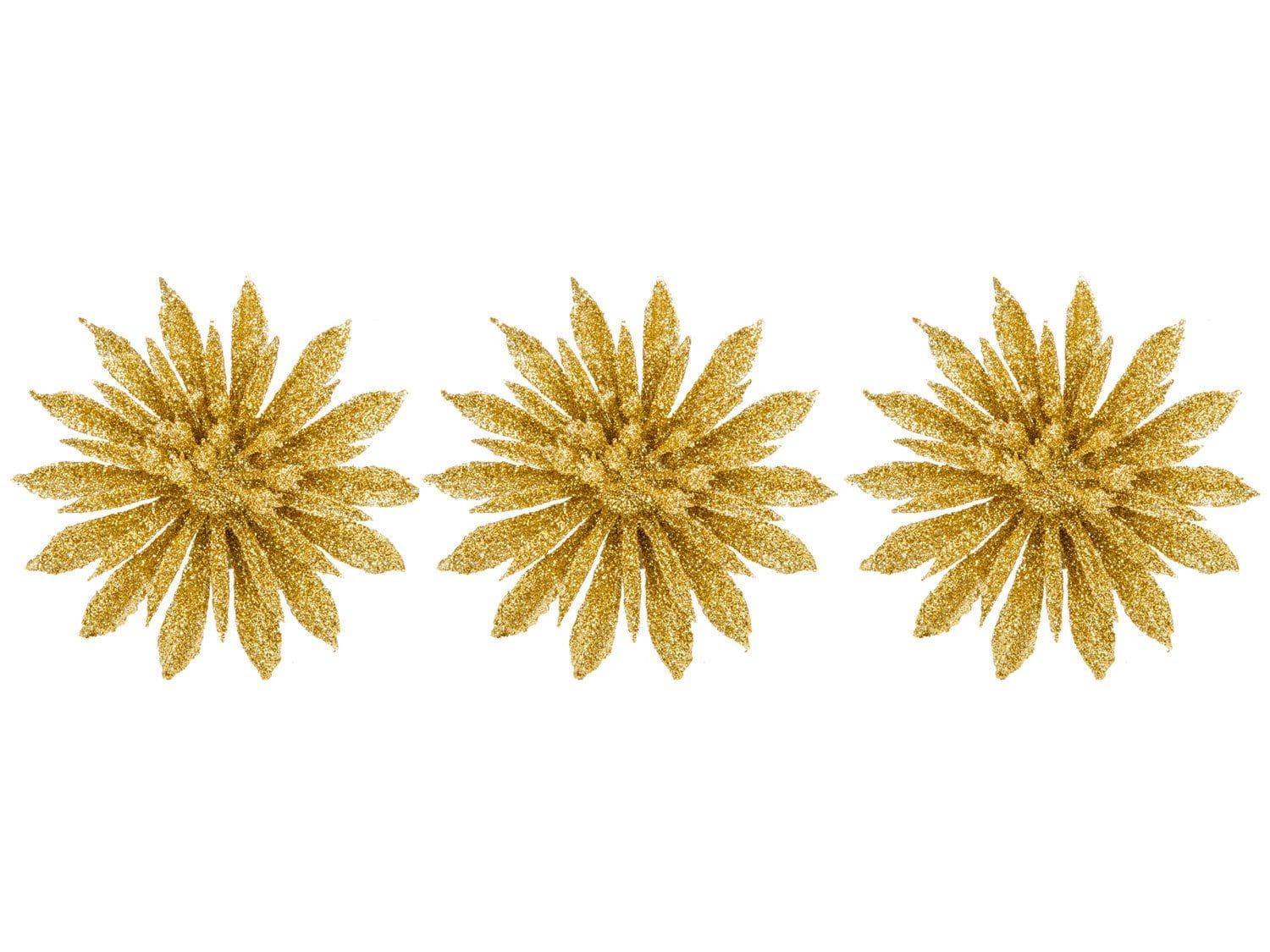 Kit 3 Enfeites para Árvore de Natal | Dourado - 3 Unidades