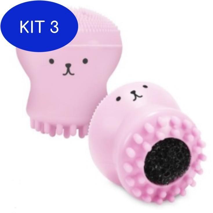 Kit 3 Esponja De Limpeza Facial Esponja Massageadora Kit 3 Esponja De Limpeza Facial Esponja Massageadora