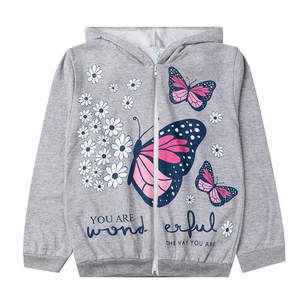 butterfly moletom com capuzs for girls