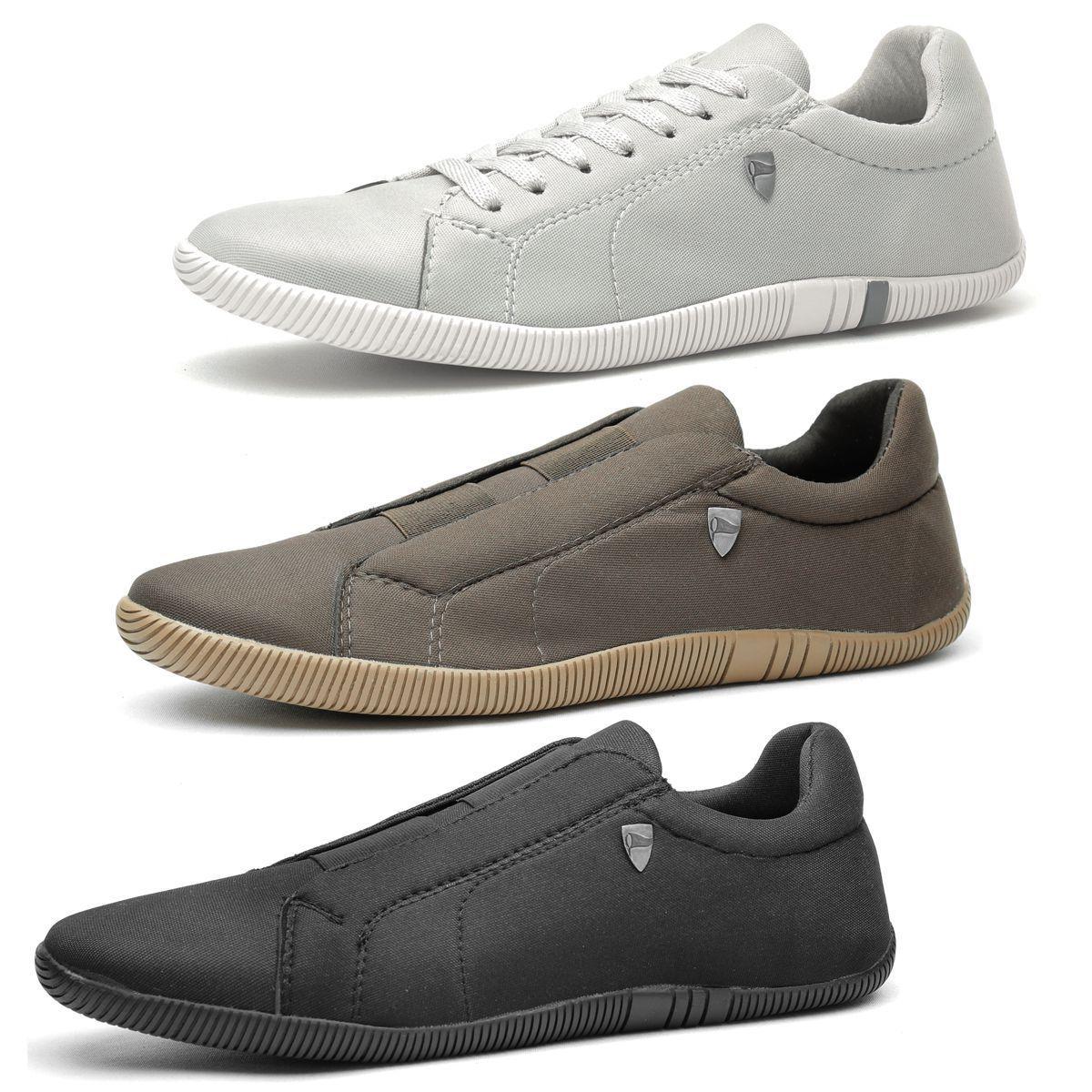 Kit 3 Pares Sapatenis NW Masculino Cinza, Marrom e Preto - Dhl Calçados -  Sapato Casual Masculino - Magazine Luiza