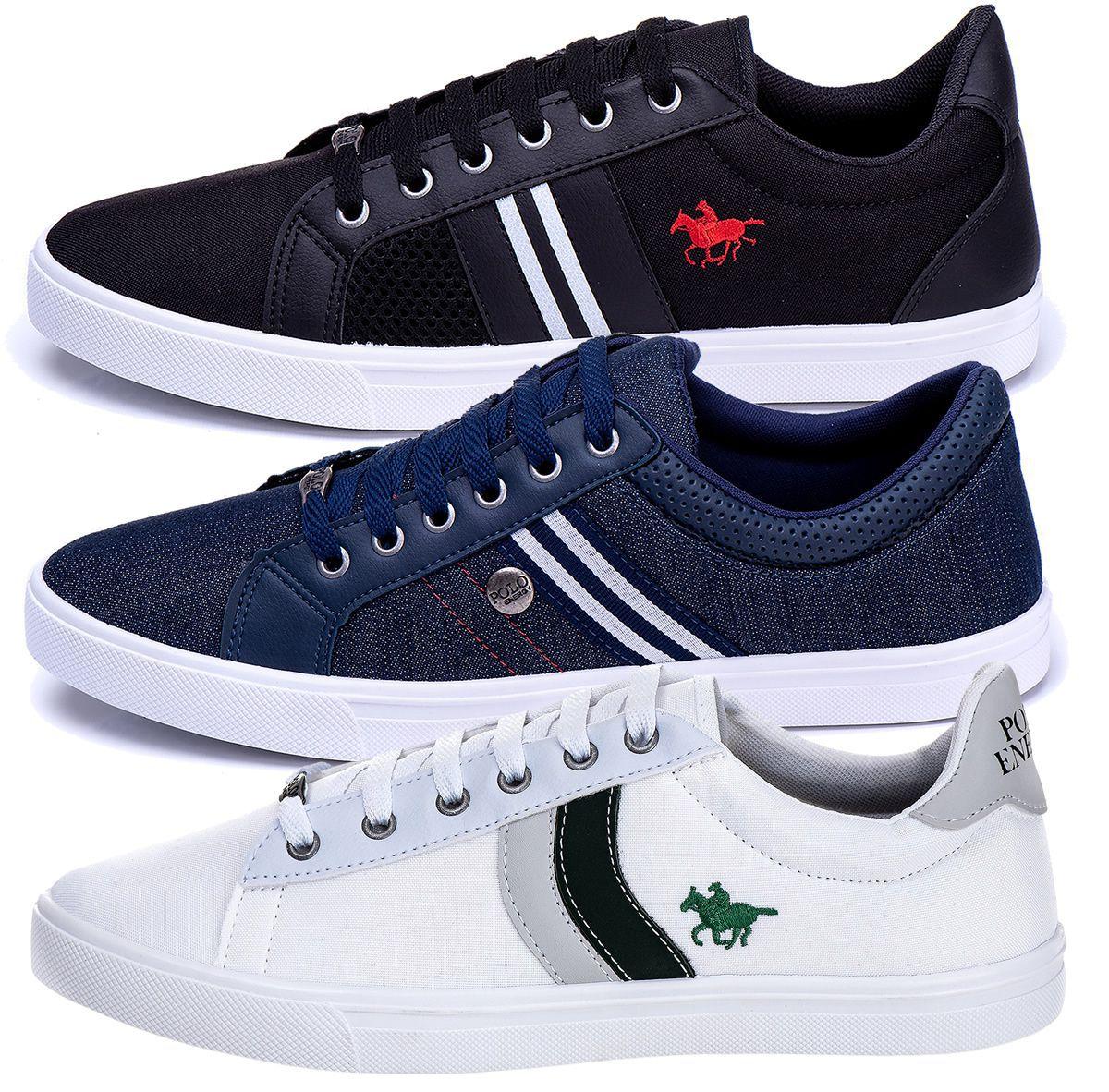 Kit 3 Pares Tênis Sapato Polo Energy Sapatenis Masculino - Sapatênis  Masculino - Magazine Luiza
