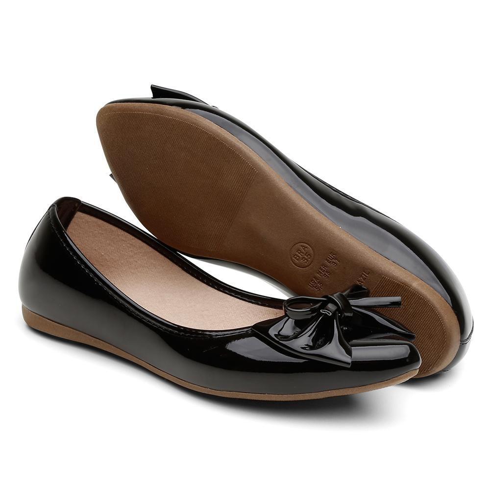 Kit 3 Sapatilhas Feminina Casual Conforto Macia Leve Verniz - Addan ...