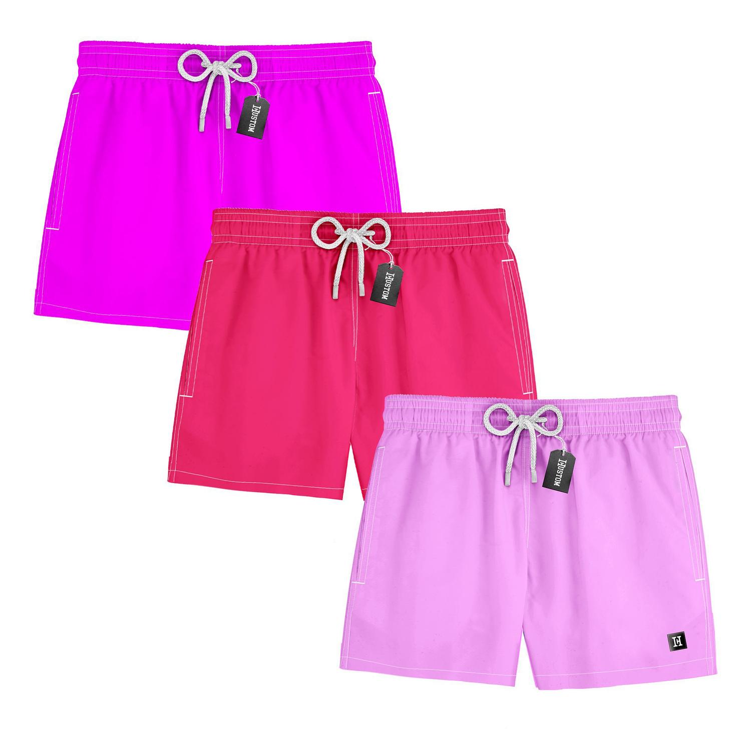 shorts de praia masculino rosa