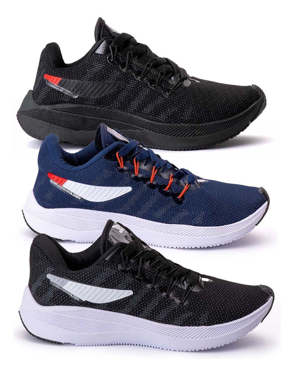 Kit Tenis Masculino Casual Esportivo Caminhada Academia Corrida