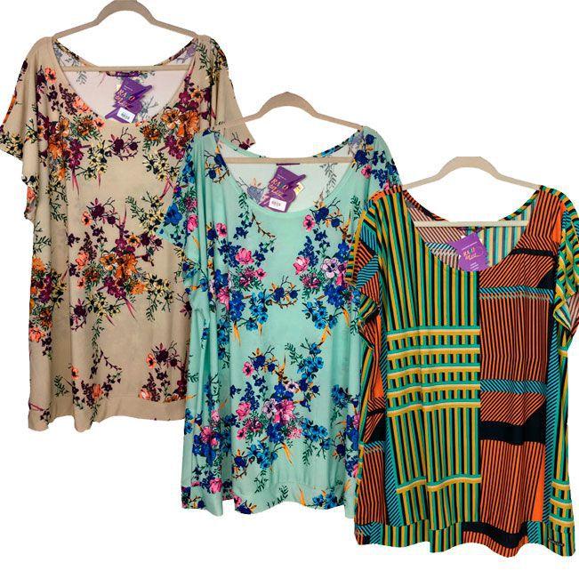 Blusas femininas em liganete Clearance