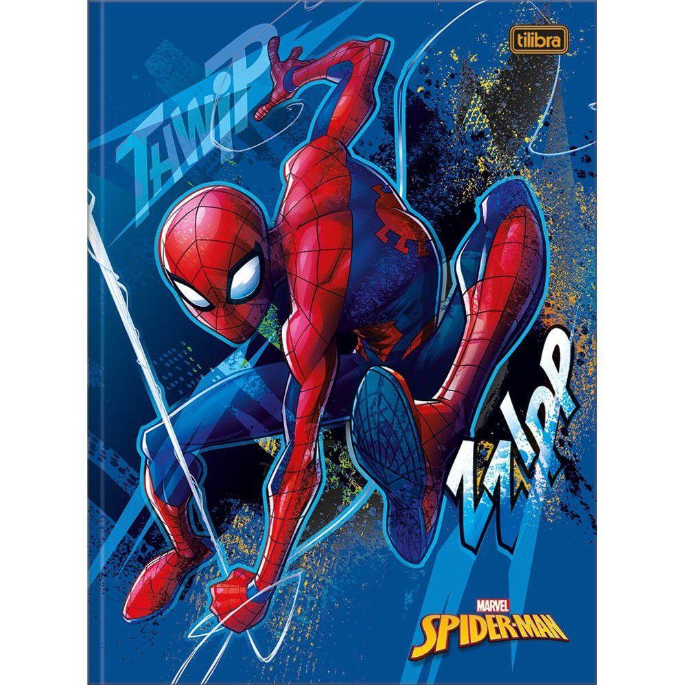 Kit 4 Cadernos Homem Aranha Brochurão + 1 Caderno Desenho Tilibra ...