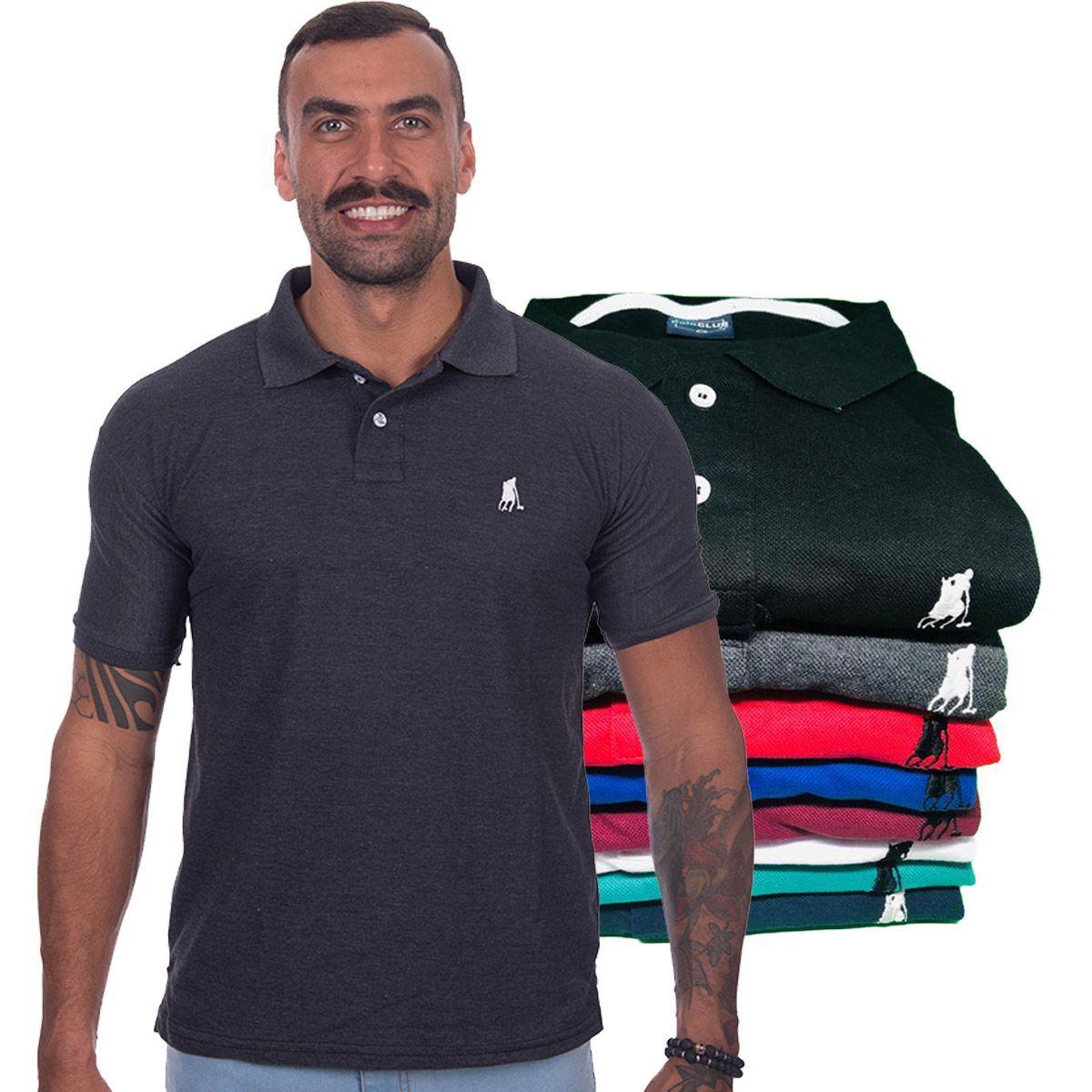 camisa gola polo masculina de marca