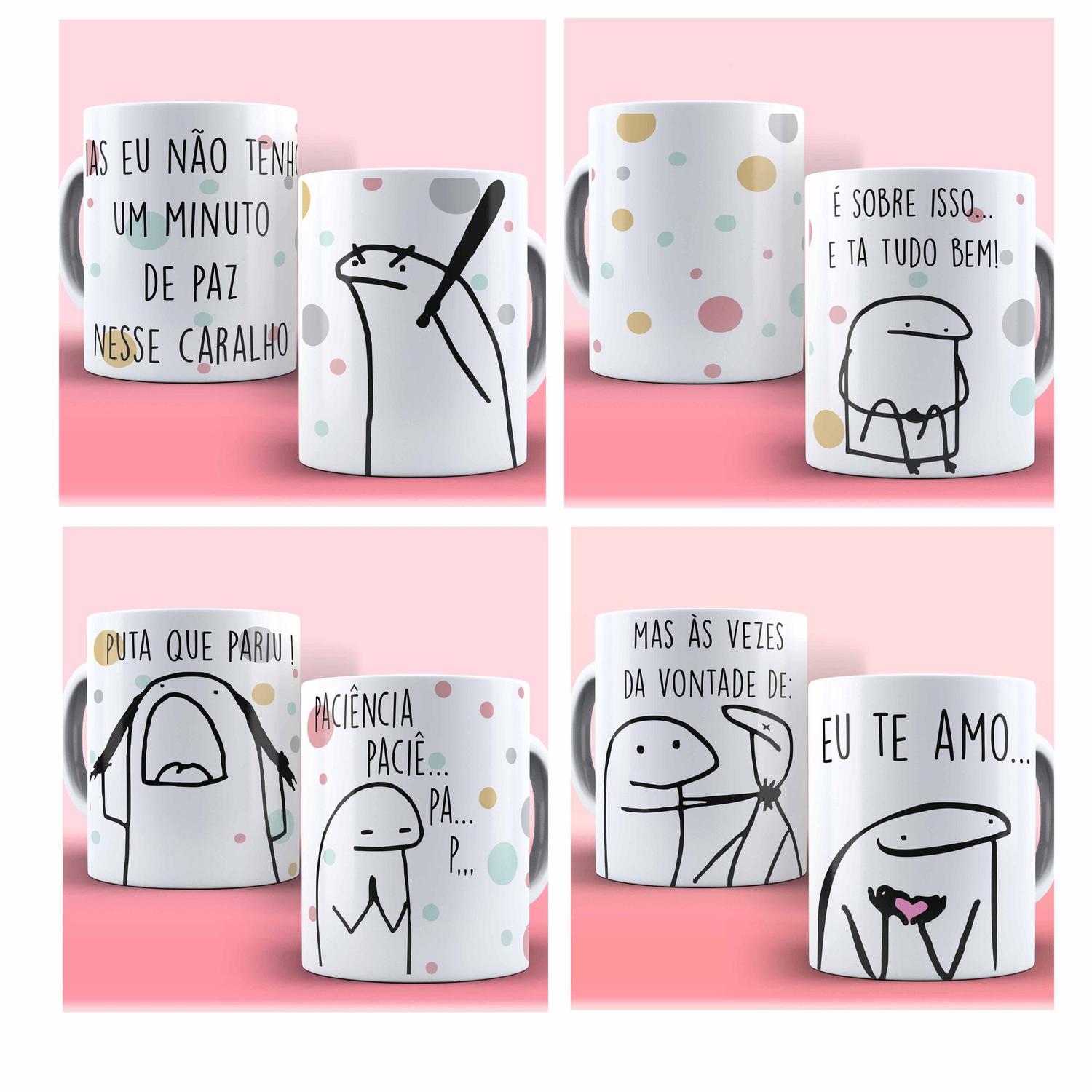 Caneca Flork Meme Bentô Divertida – Meu segundo nome é Paciência