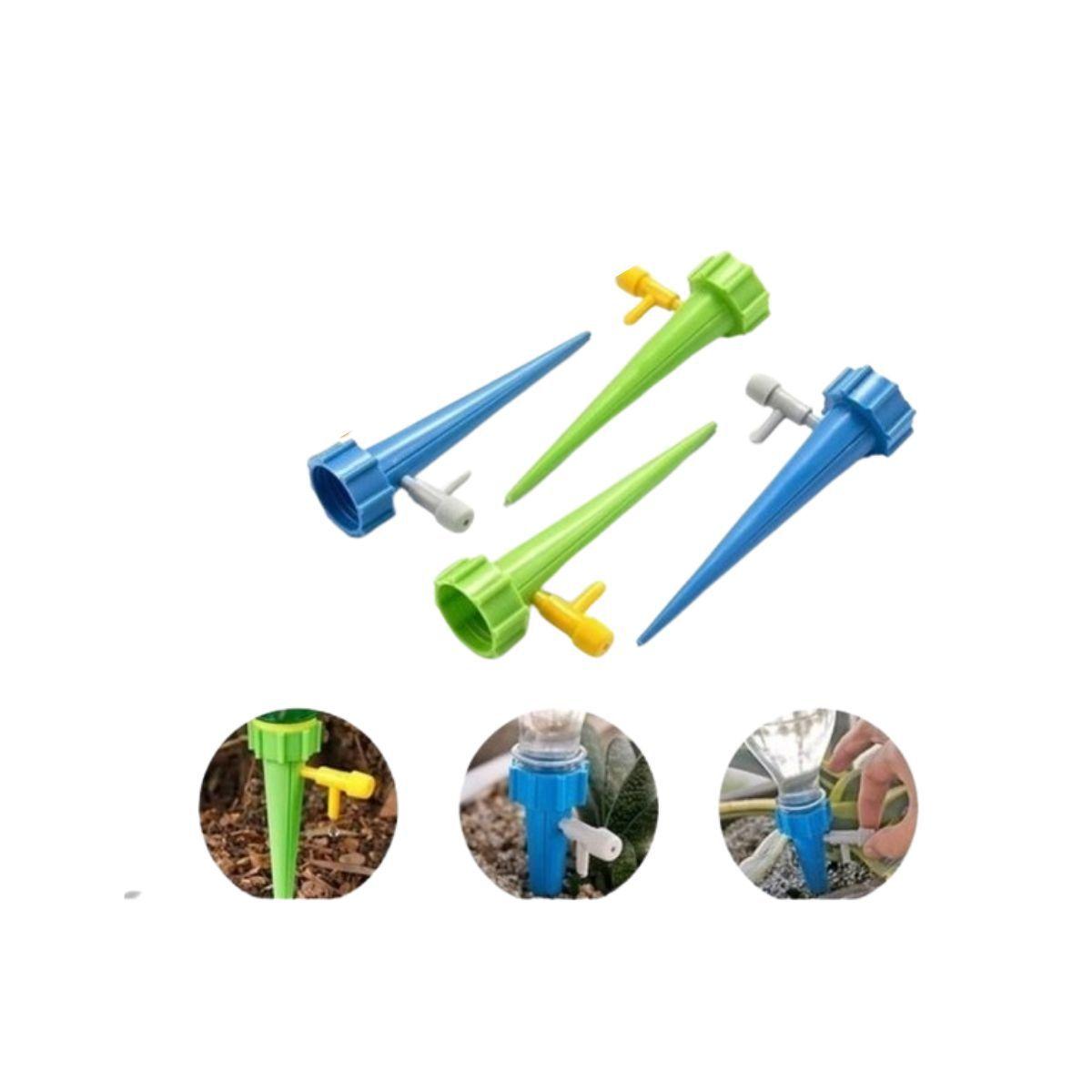 Imagem de Kit 4 Gotejador Irrigador Planta C/ Regulagem P/ Garrafa Pet