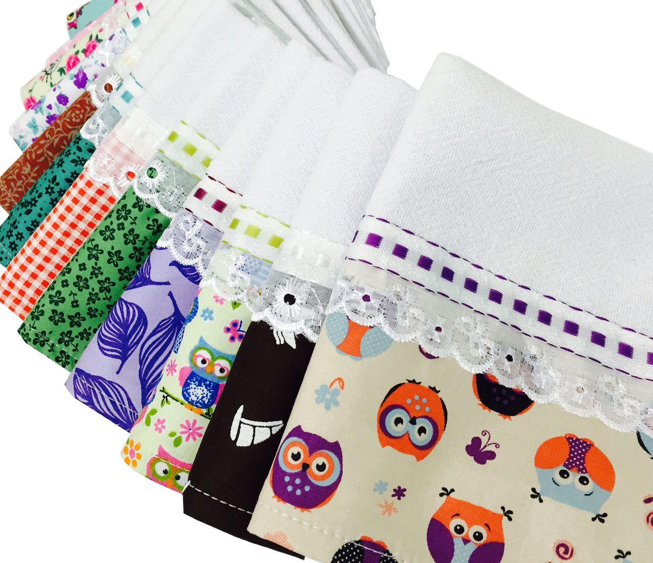 Kit 50 Pano De Prato Barrado Atacado Revenda Rubber Store Pano De Prato Magazine Luiza