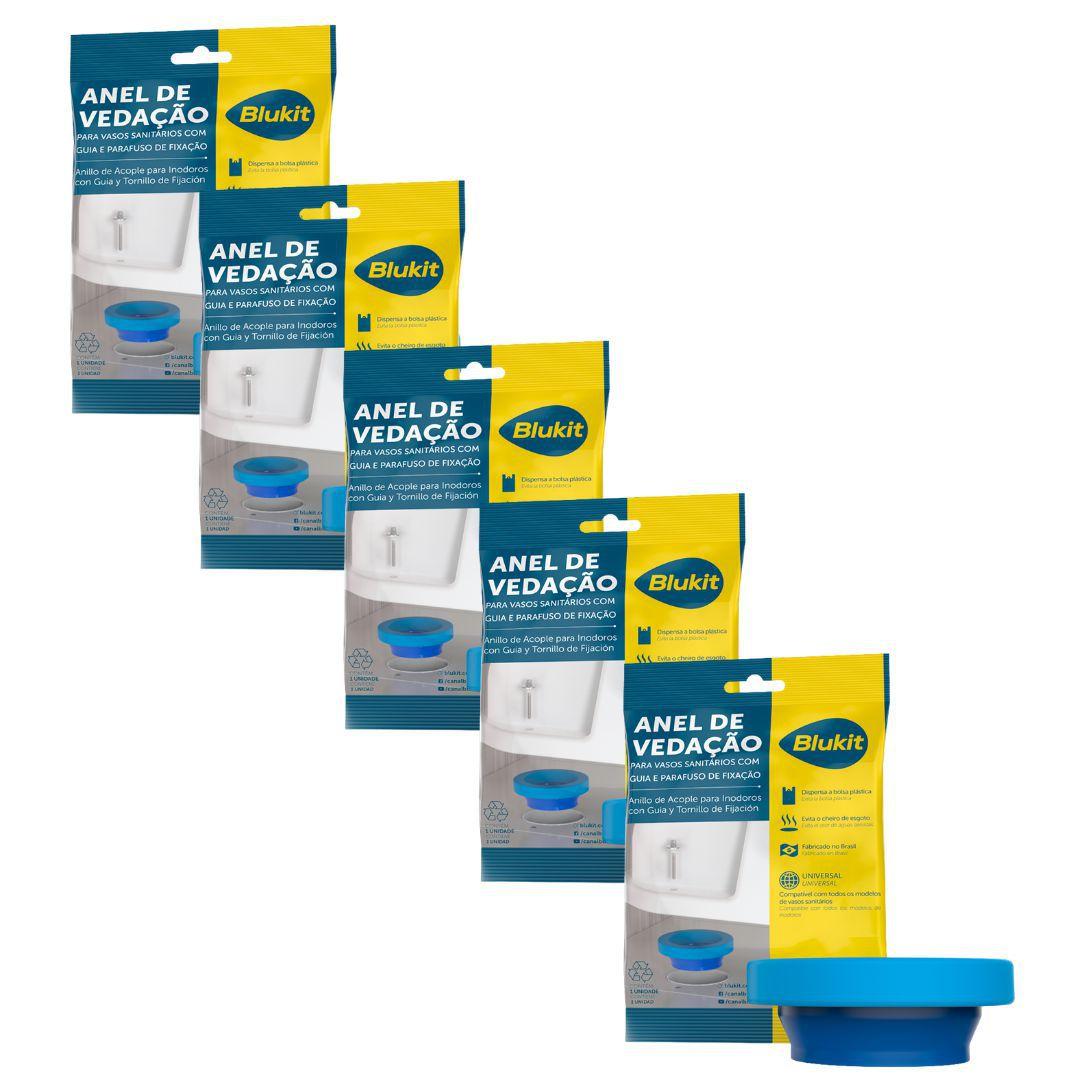 Kit 5uni Anel De Vedação Para Vasos Sanitários Blukit Peças E Acessórios Para Vaso Sanitário