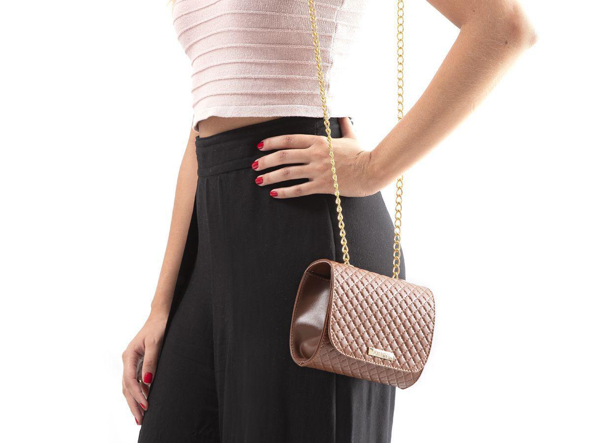 medium c charm bolsa in quilted calfskin