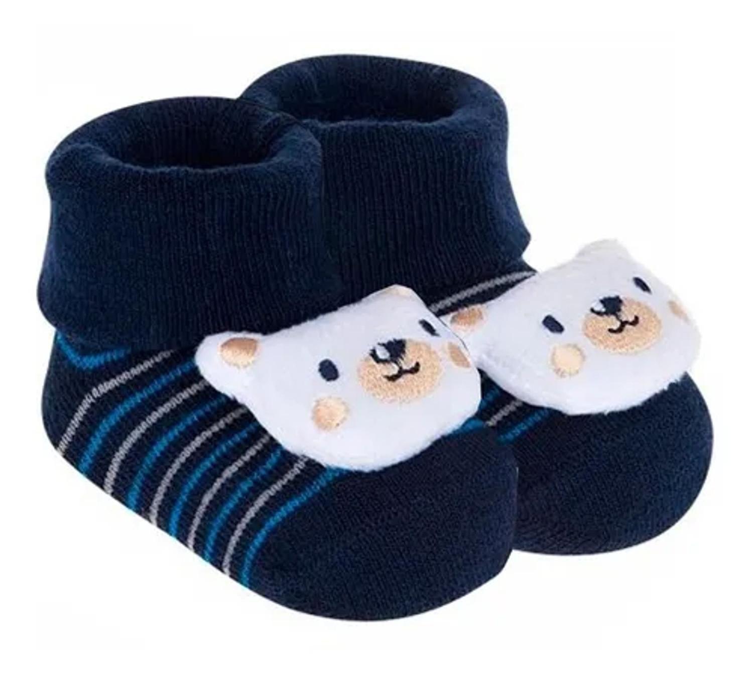 Kit 6 Pares De Meias Sapatinhos Pantufa Infantil Bebê Menino - Nice Cotton  - Moda Infantil - Magazine Luiza