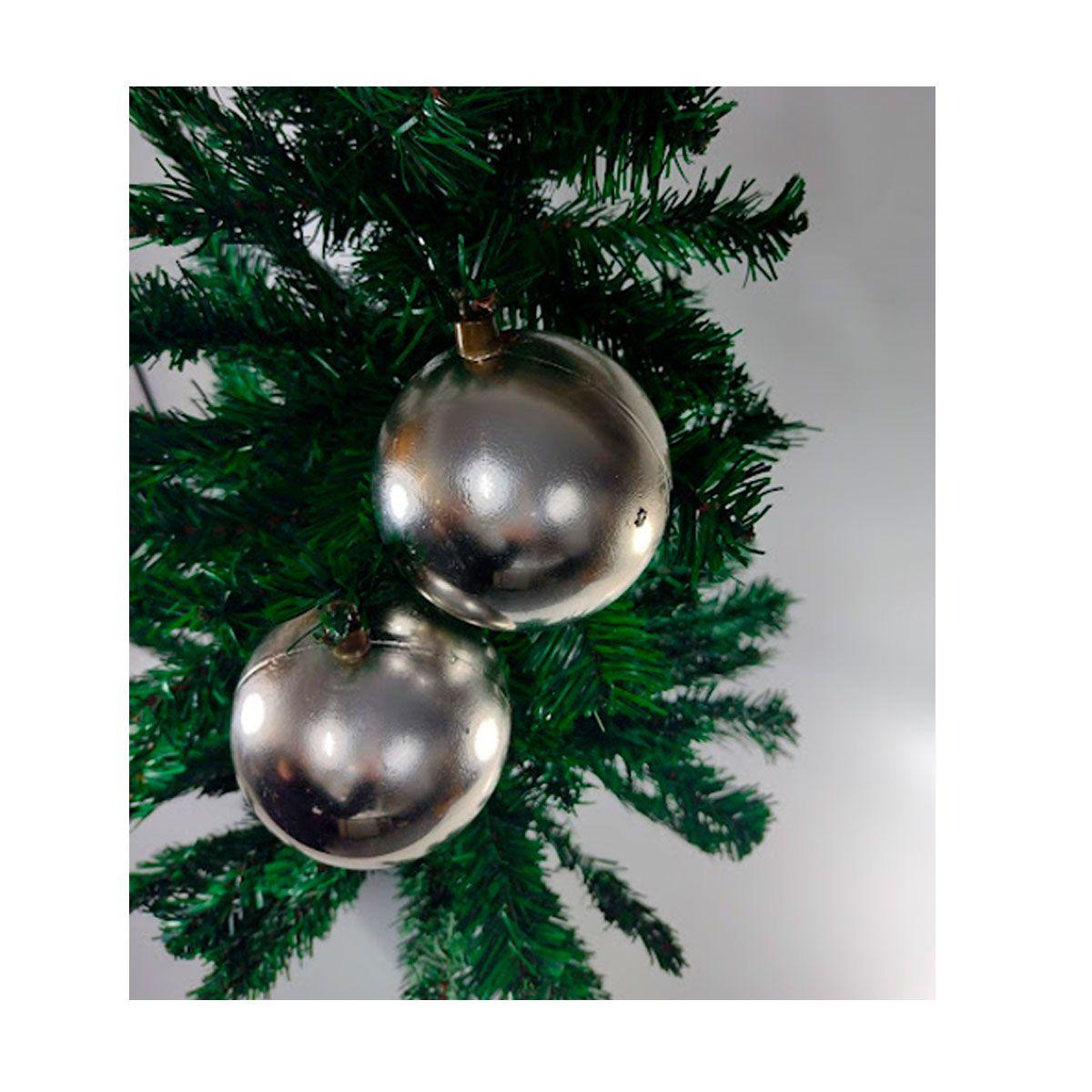 Kit 8 Bolas de Natal Prata Enfeite Árvore Metalizada 8cm - Natalia  Christmas - Bola de Natal - Magazine Luiza