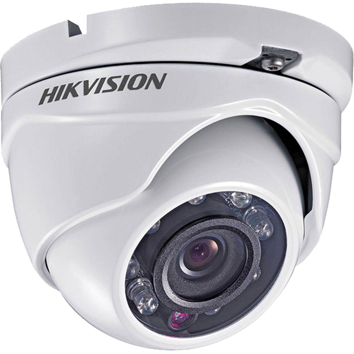 Kit 8 Câmeras de Segurança HD 720p Hikvision Dome Com DVR 8 Canais