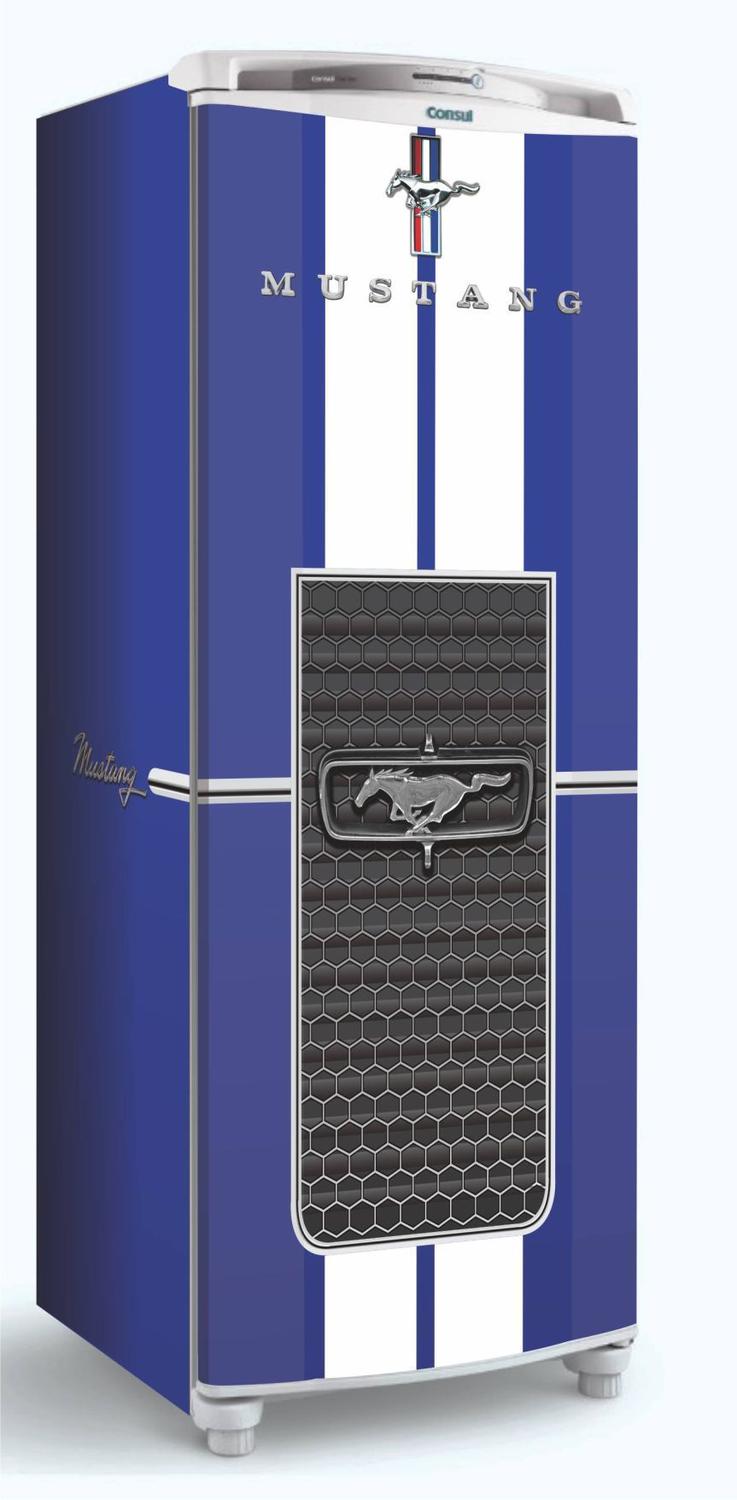 Kit Adesivo Geladeira Mustang Blue Virtuadesivos Adesivo Para Geladeira Magazine Luiza