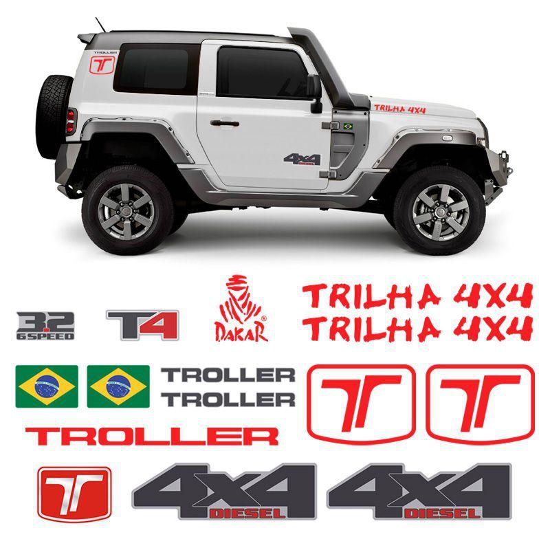 Kit Adesivos Troller T4 15 19 4x4 Trilha Dakar Completo Sportinox Adesivos Protetores Magazine Luiza