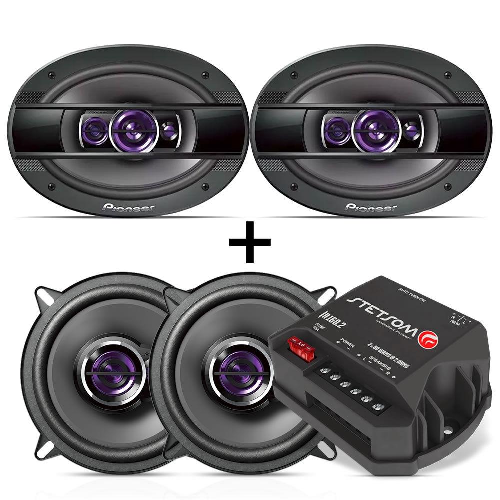 Kit Alto Falante 6x9 Pioneer 400w + Triaxial 5 Pol + Módulo - Alto ...