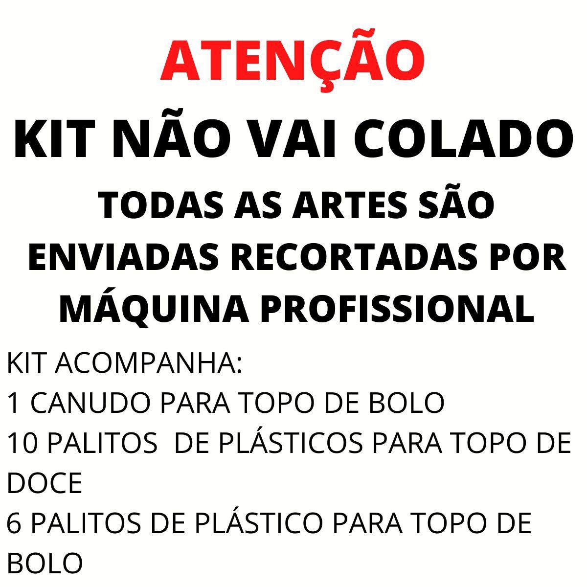 KIT DECORAÇÃO FESTA EM CASA SÓ UM BOLINHO - ROBLOX