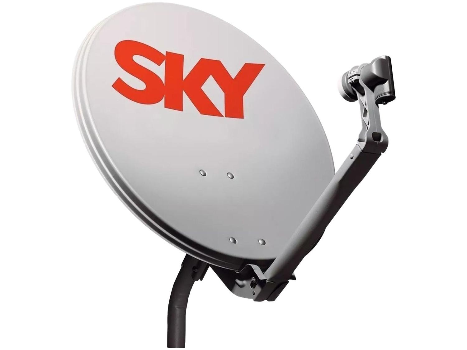 Kit Antena e Receptor Sky Pré-Pago