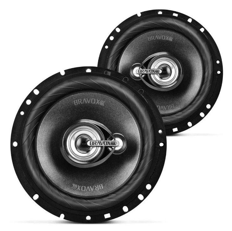 Kit Auto Falante Bravox Triaxial 6 Polegadas Tr6u 120w AltoFalante