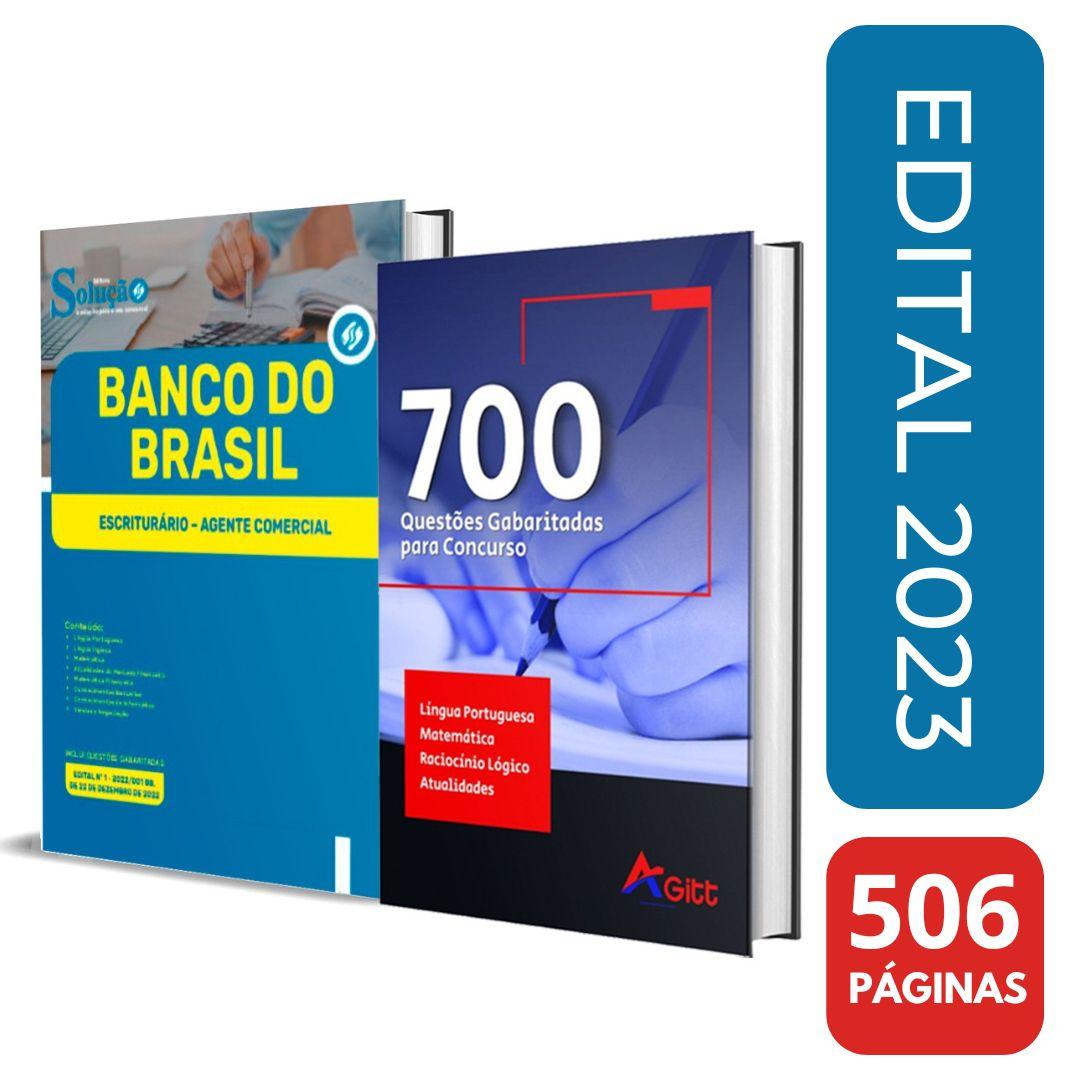 Kit Apostila Banco Do Brasil Escriturário + Questões - Solução Cursos e  Concursos