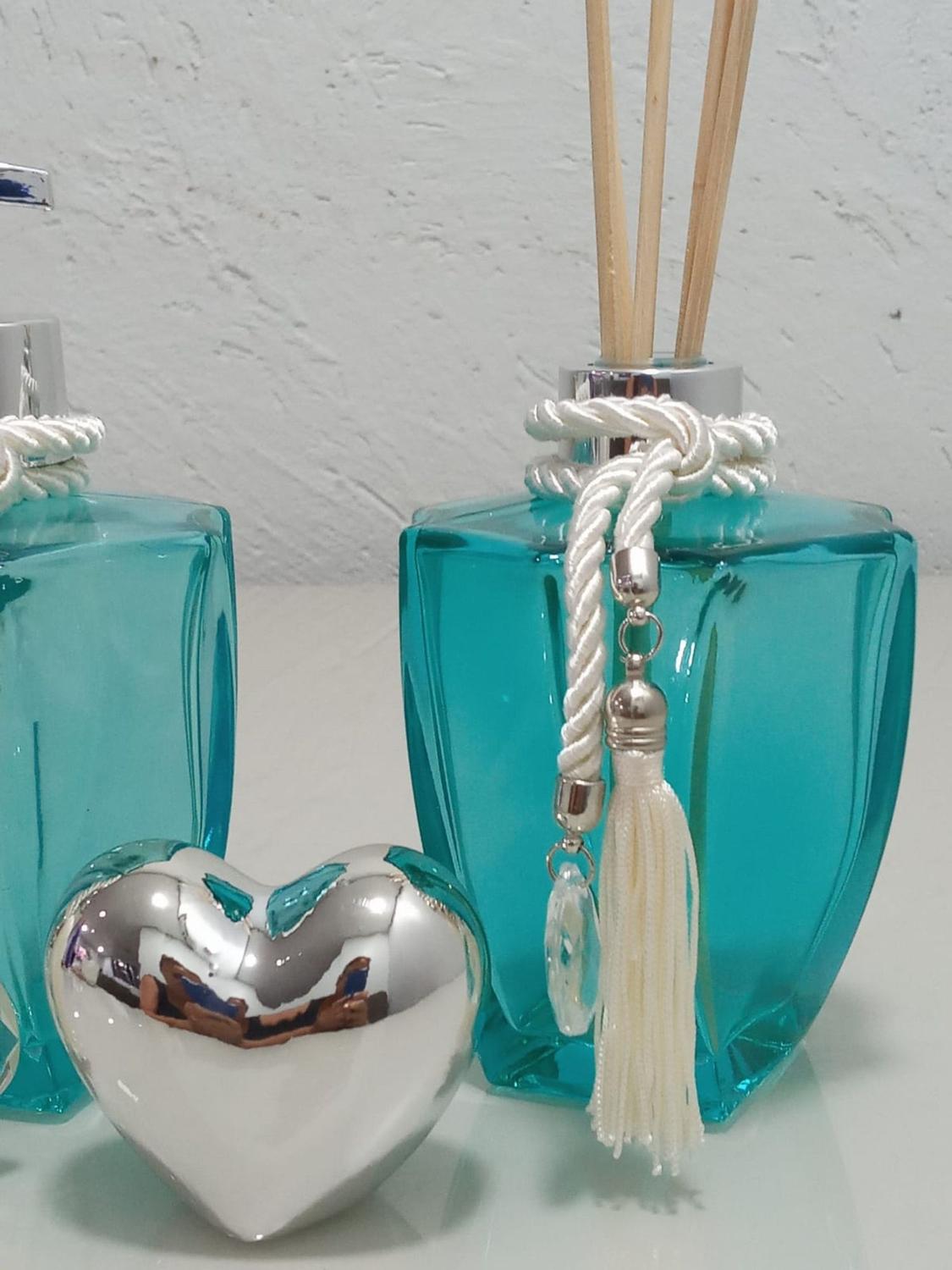 Kit Banheiro Frasco para Aromatizador de Ambiente e Saboneteira - DBK