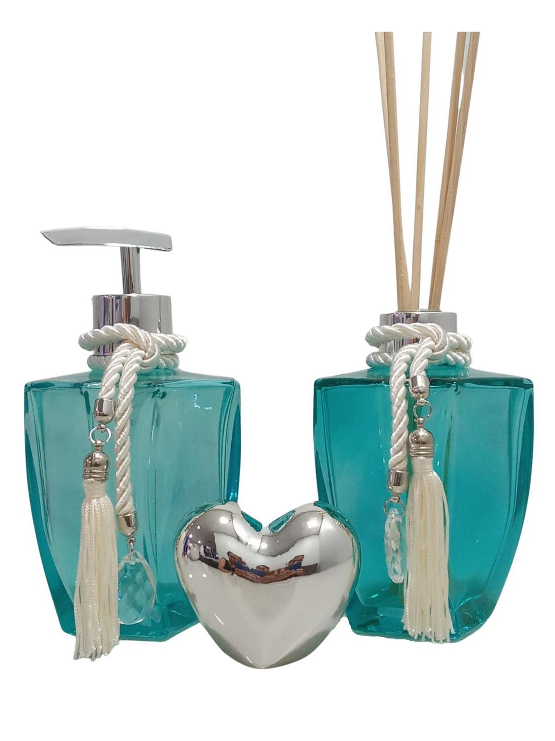 Kit Banheiro Frasco para Aromatizador de Ambiente e Saboneteira - DBK
