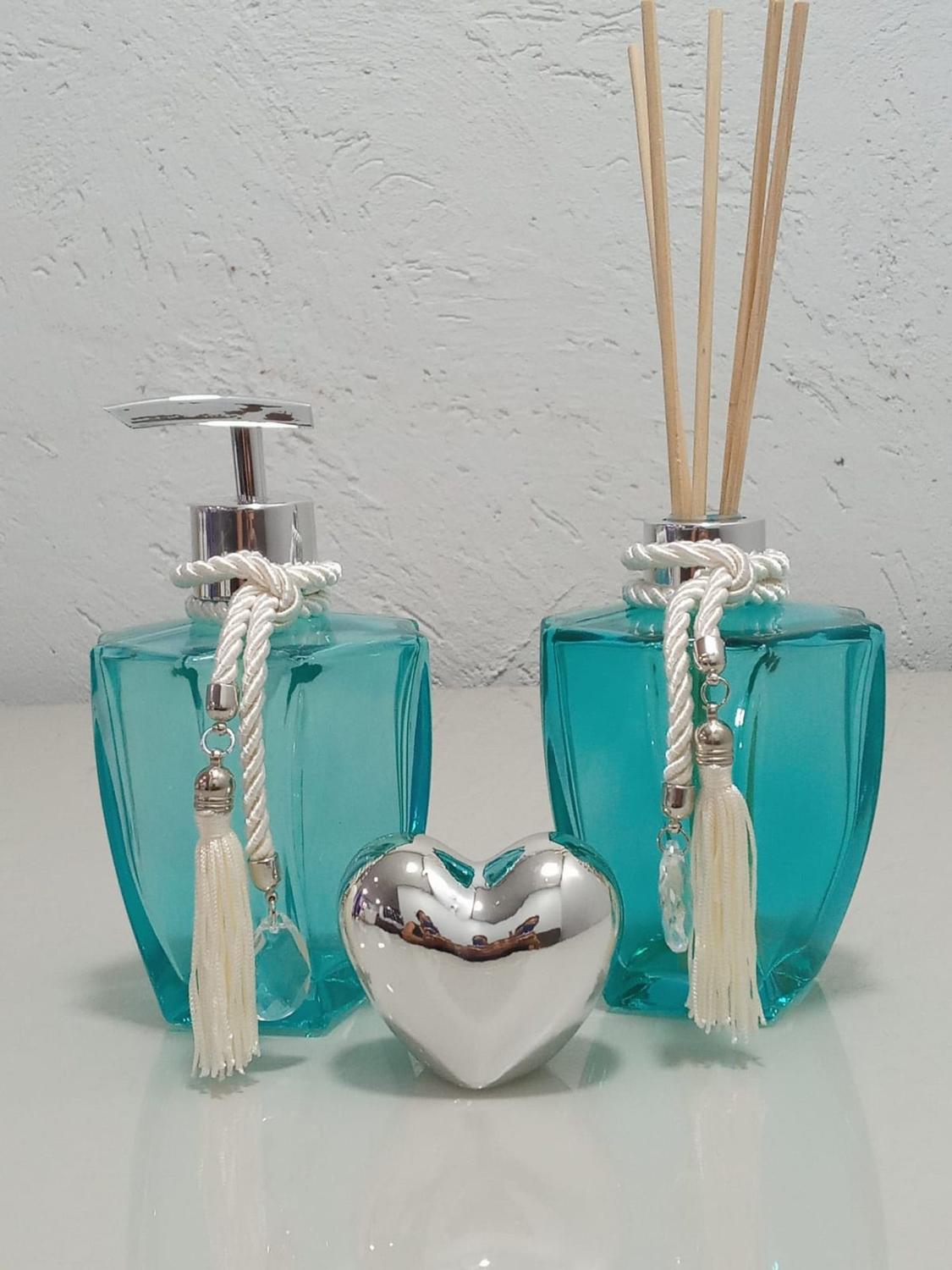 Kit Banheiro Frasco para Aromatizador de Ambiente e Saboneteira - DBK ...