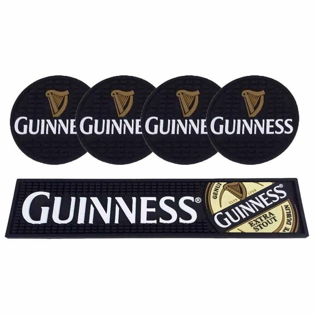 Kit Bar Mat Guinness 4 Porta Copos Guinness Porta Copos