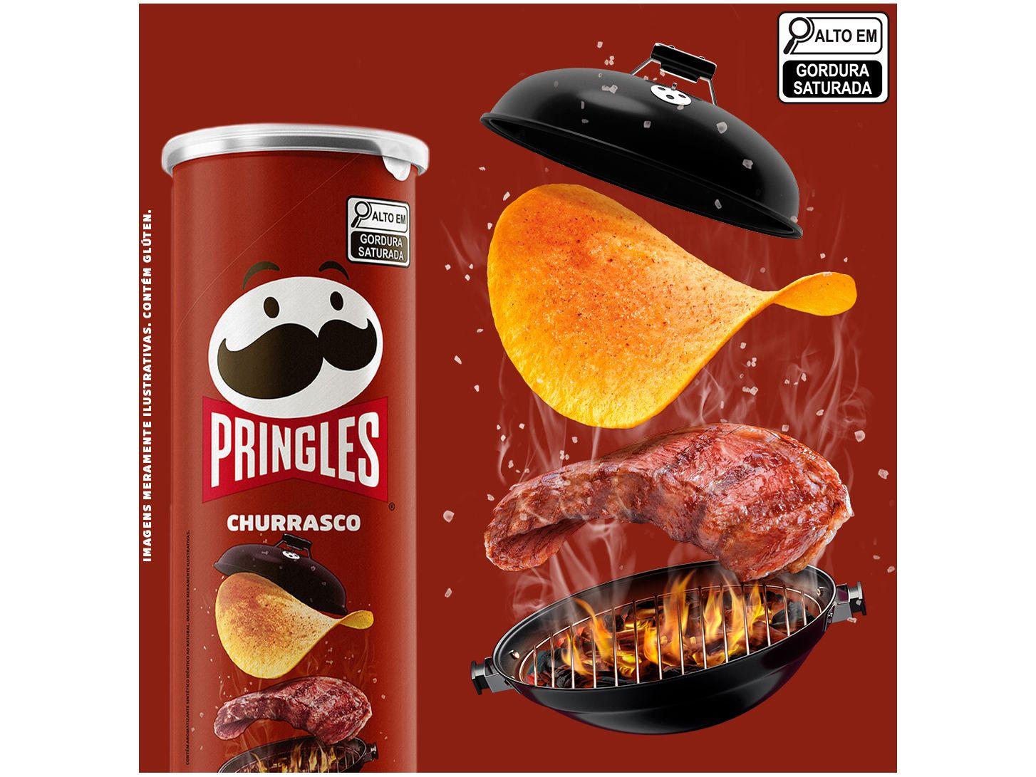 Kit Batata Pringles Churrasco 109g 3 Unidades