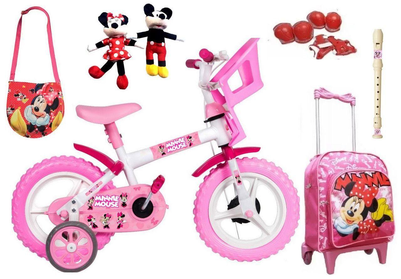 Bicicleta Yellow Minnie Bow-Tique Aro 12\