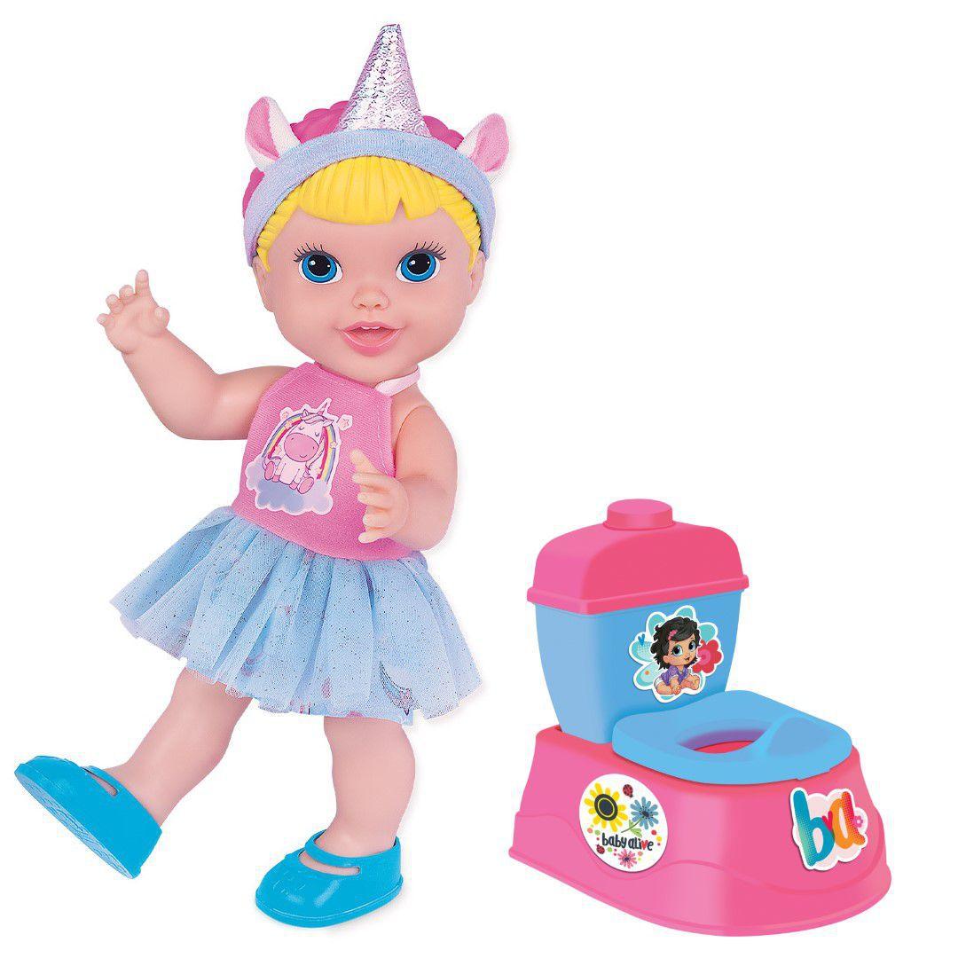 Kit Boneca Baby S Unicornio Faz Xixi Privadinha Baby Alive Super Toys Bonecas Magazine Luiza