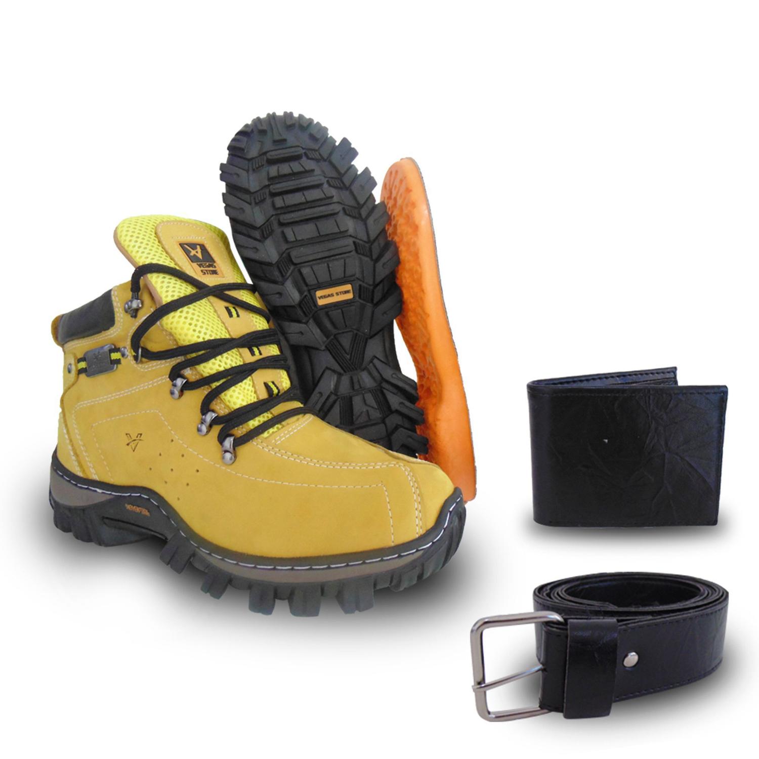 coturno masculino amarelo