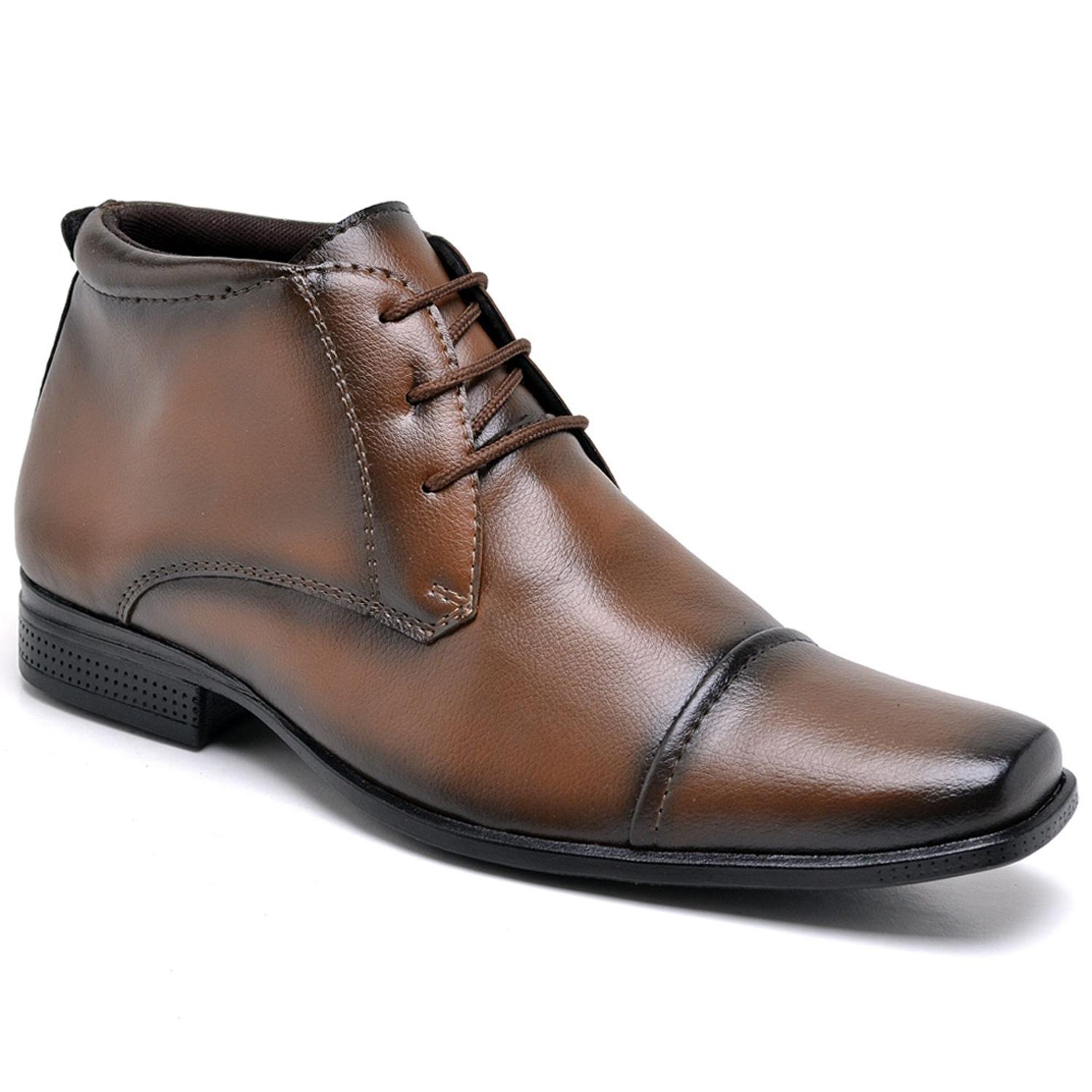Kit Bota Masculina Sapato Social Cano Médio Traje Fino Social Cinto  Carteira Meia Barato TOP - MARCHI E MELO - No Magalu - Magazine Luiza