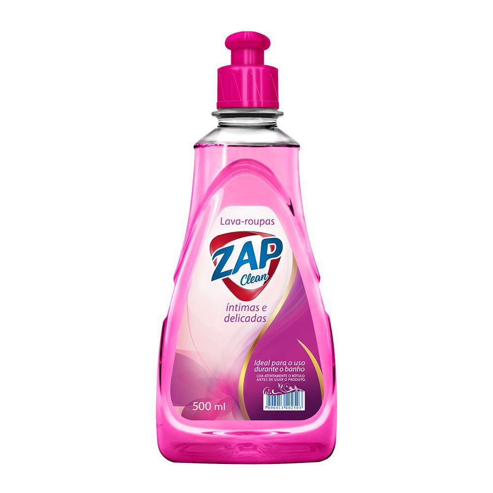 Kit c/ 24 Un. Lava Roupas Íntimas e Delicadas Zap Clean 500ml Sabão Magazine Luiza