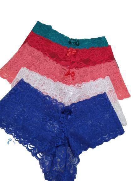 kit c/ 5 und calcinha de renda tipo shortinho Caleçon - MCB - Calcinha -  Magazine Luiza